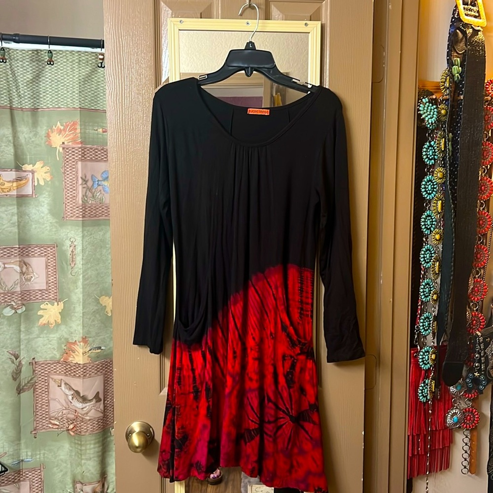 Tye Dye long sleeve dress